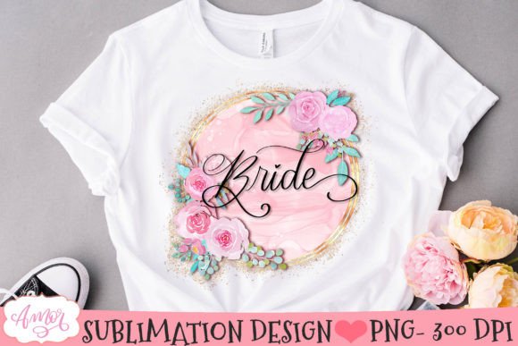 Bride Sublimation Design: Elegant Wedding Craft Files