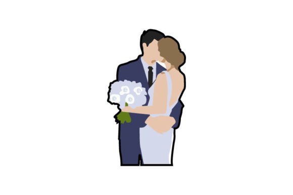 Celebrate Love: The Versatile Happy Kissing Couple Wedding Bride Collection