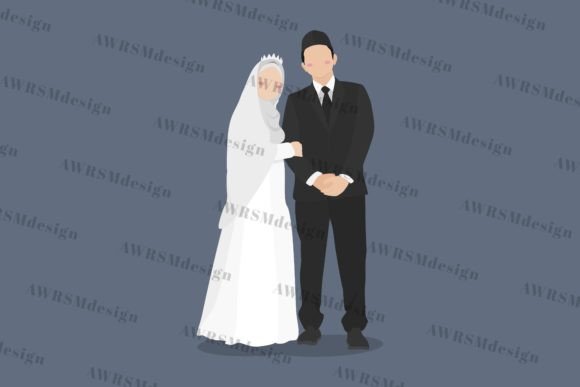 Celebrating Love: Designing with Muslim Couple Illustrations