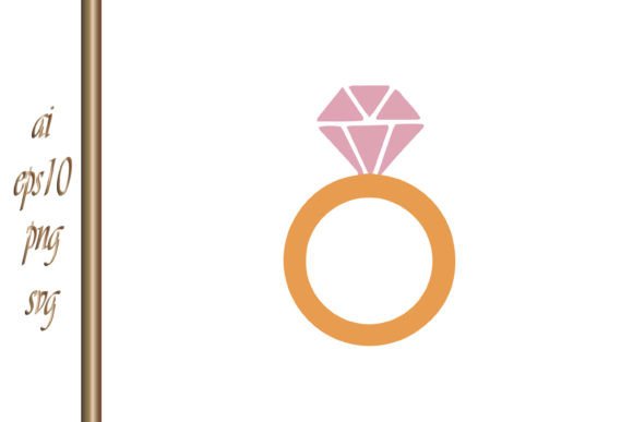 Doodle Wedding Ring with Diamond: Playful Art for Your Designs