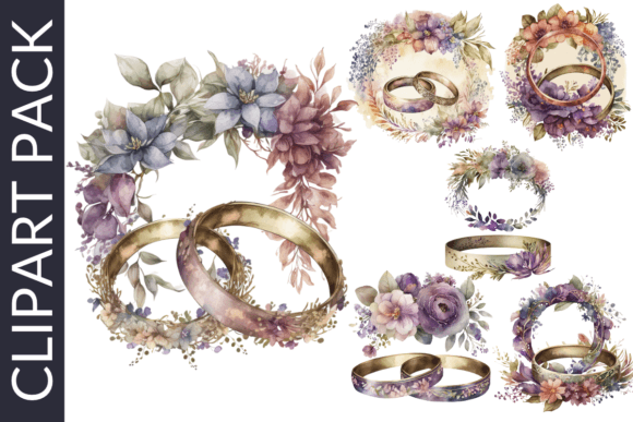 Effortless Elegance: Using Watercolor Ring Clipart in Your Designs