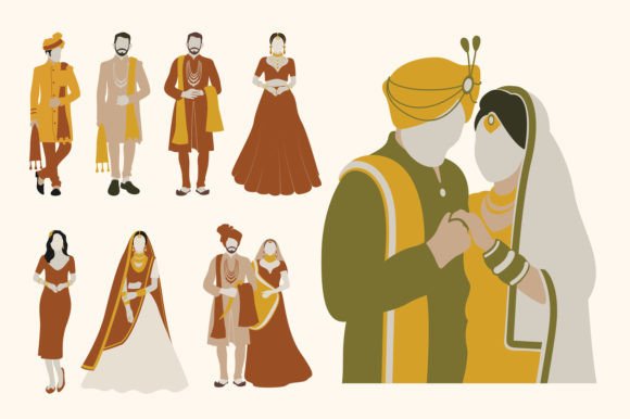 Indian Wedding Boho Vector Set: Your Creative Toolkit