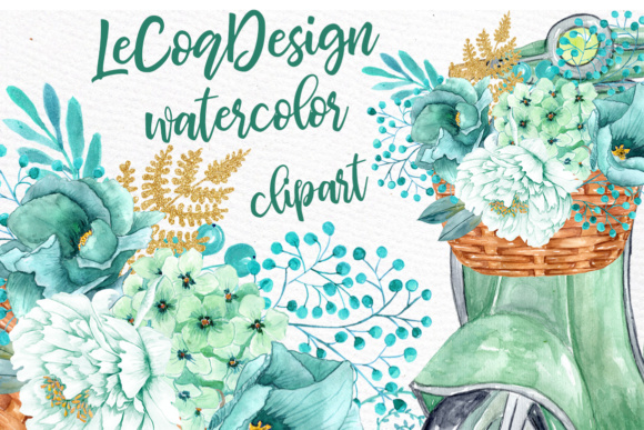 Mint Watercolor Flowers: A Breath of Fresh Air for Your Designs