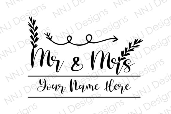 Mr and Mrs SVG Wedding Decor Clipart: Crafting Elegance