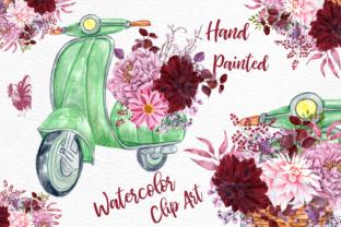 Watercolor Flowers Clipart: Elegant Floral DIY Wedding Designs