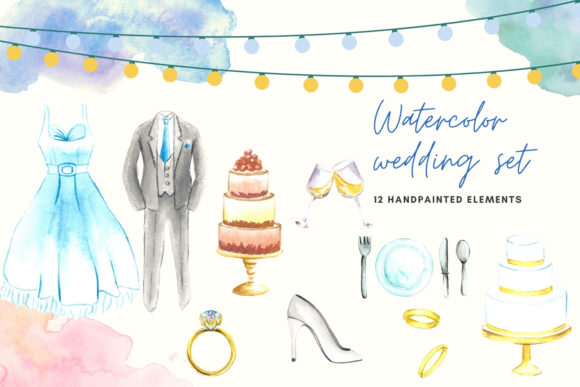 Watercolor Wedding Invitation Elements: A Touch of Artistry