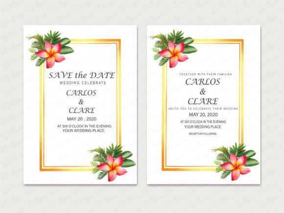 Wedding Card Flowers: A Botanical Design Asset for Every Project